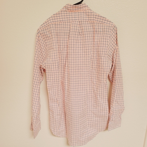 Ralph Lauren Orange and Blue Plaid Button Down Shirt - Picture 4 of 4